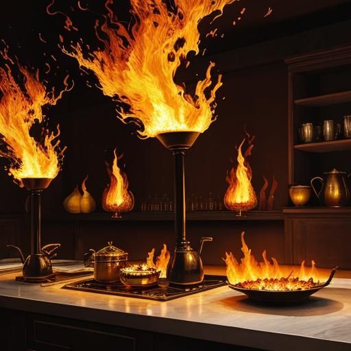 Fiery Furniture Inspired by Classic Art