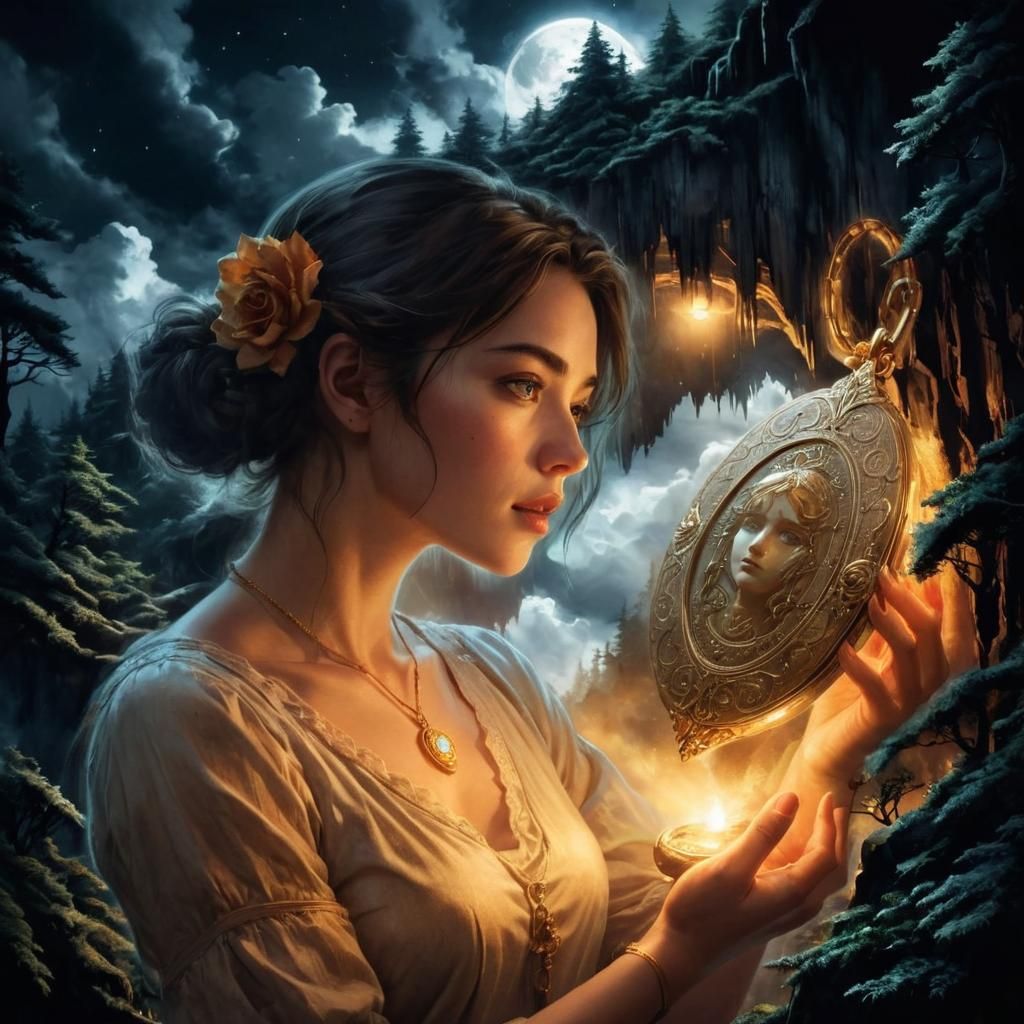 Enigmatic Locket: A Manga-Style Quest for Lost Souls