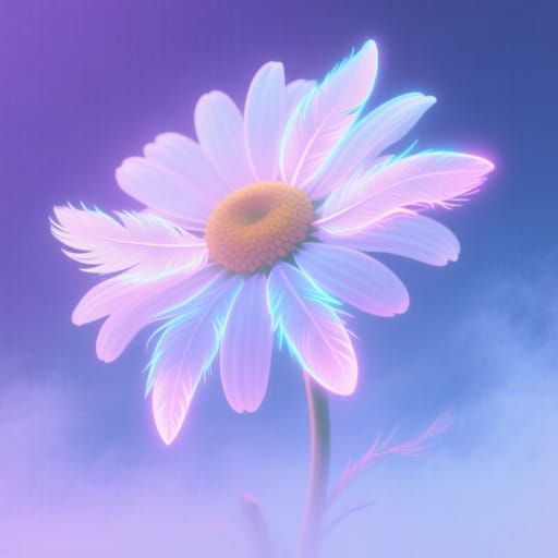 Feathered petal  daisy  flower