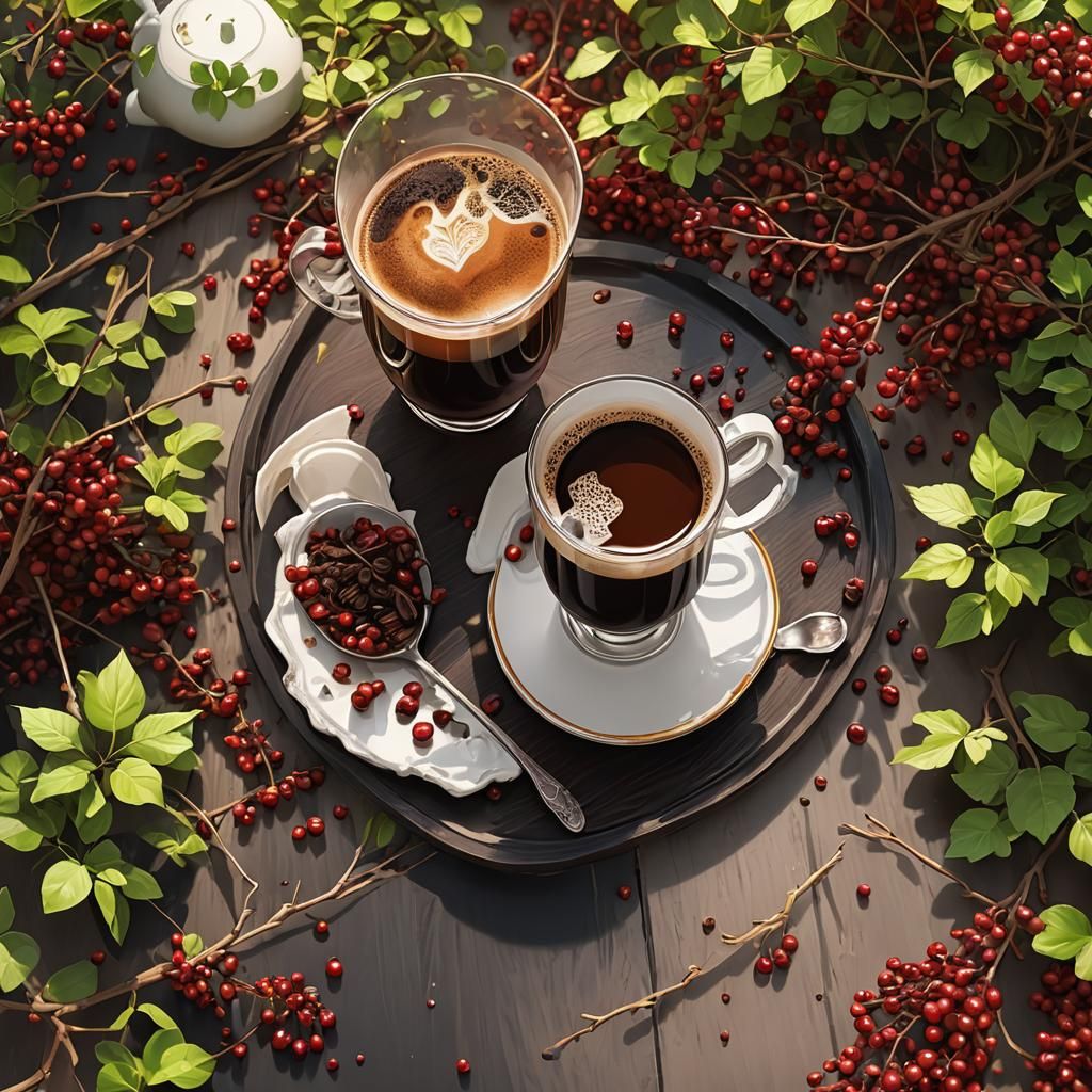 Barberry Irish Coffee in 3D Anime Art