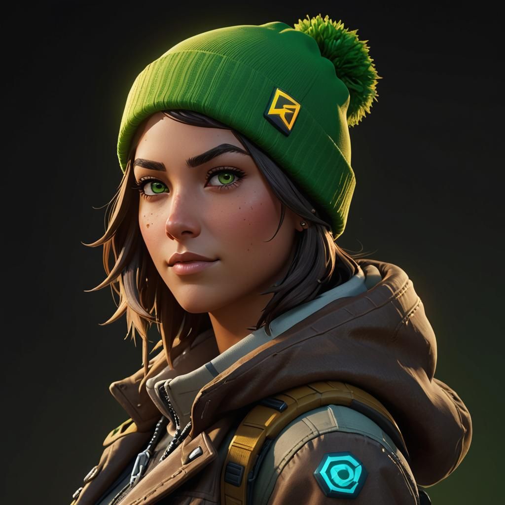 Skye Fortnite Portrait in Unreal Engine 5 Style
