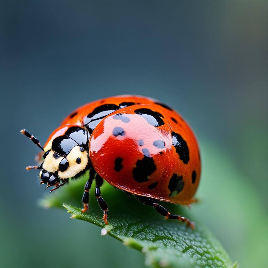Ladybug Macro Photograph, Natural Lighting and Bokeh