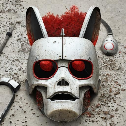 Surrealistic Mechanical Contraption in CGI Style