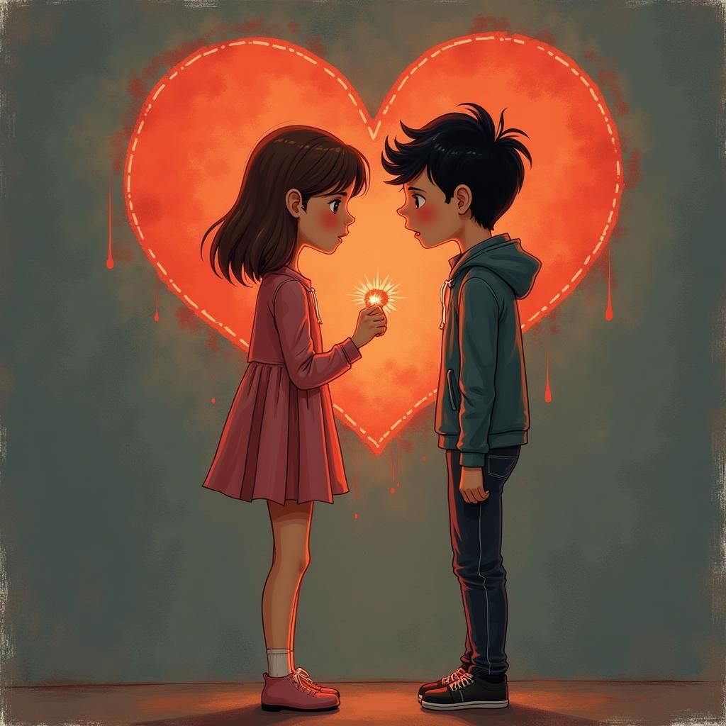 AI Image: Visualizing Emotions of Love and Sadness