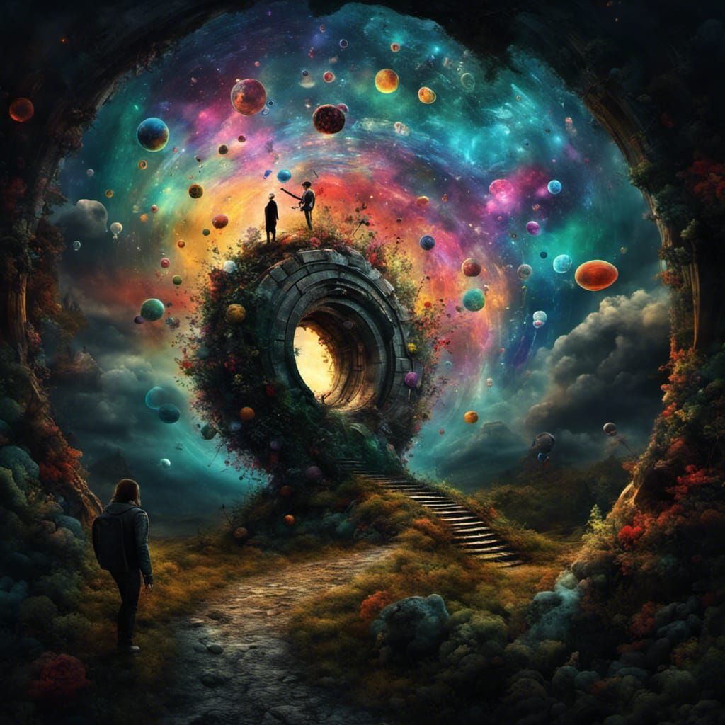 Sci-Fi Portal to Happiness by Alexander Jansson