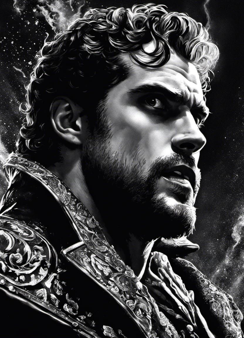 Vampire Scavenger Portrait in Splatterpunk Style