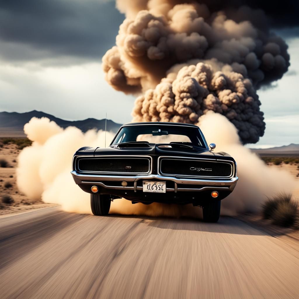 1970 Dodge Charger Escaping Atomic Blast