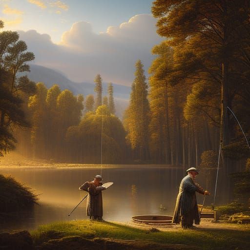 Roman Fisherman: Detailed Digital Art