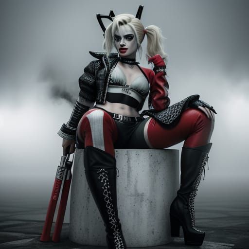 Harley Quinn in Moody Atmospheric Film Still