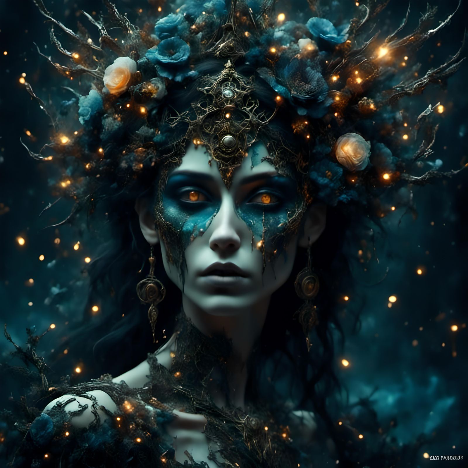 Dark Fantasy Demon in Dreamlike 3D Render