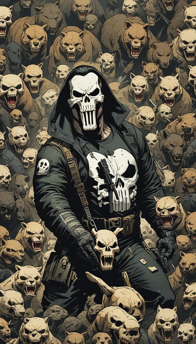 The Punisher Reimagined as an Animal