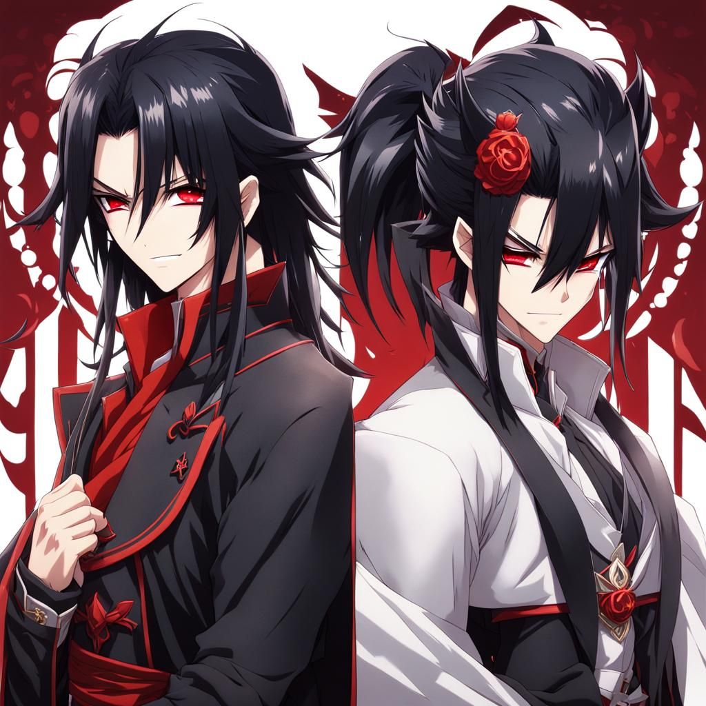 Vampire Boy Character Design in Anime Style