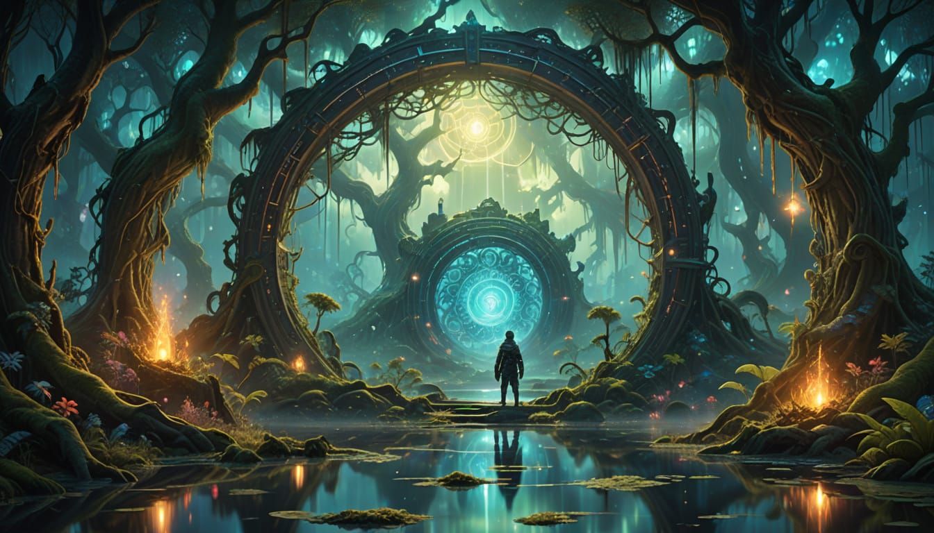 Ethereal Portal Unfolds in the Swamp of Ever-Changing Chaos