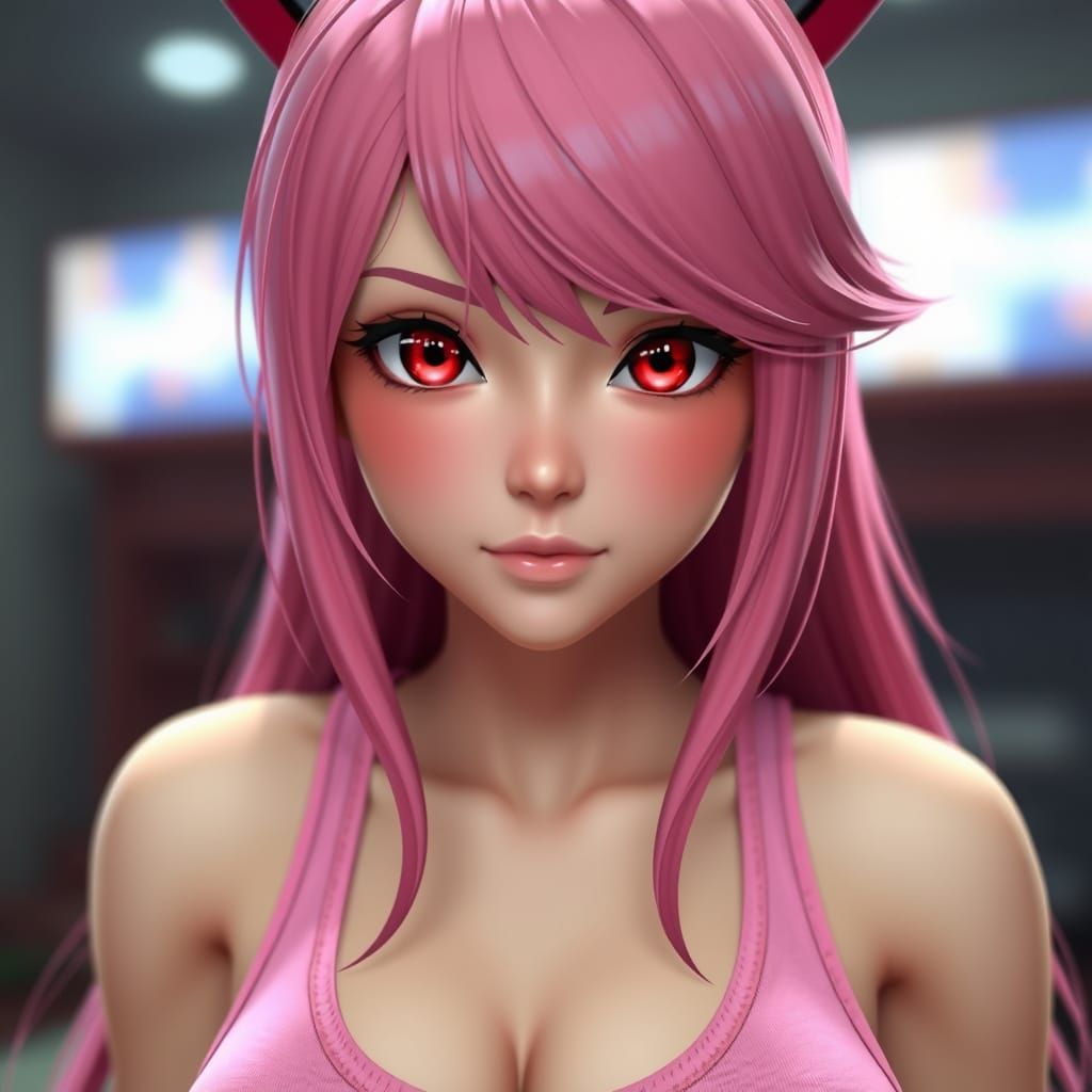 Goddess of Beauty in Cyberpunk Style