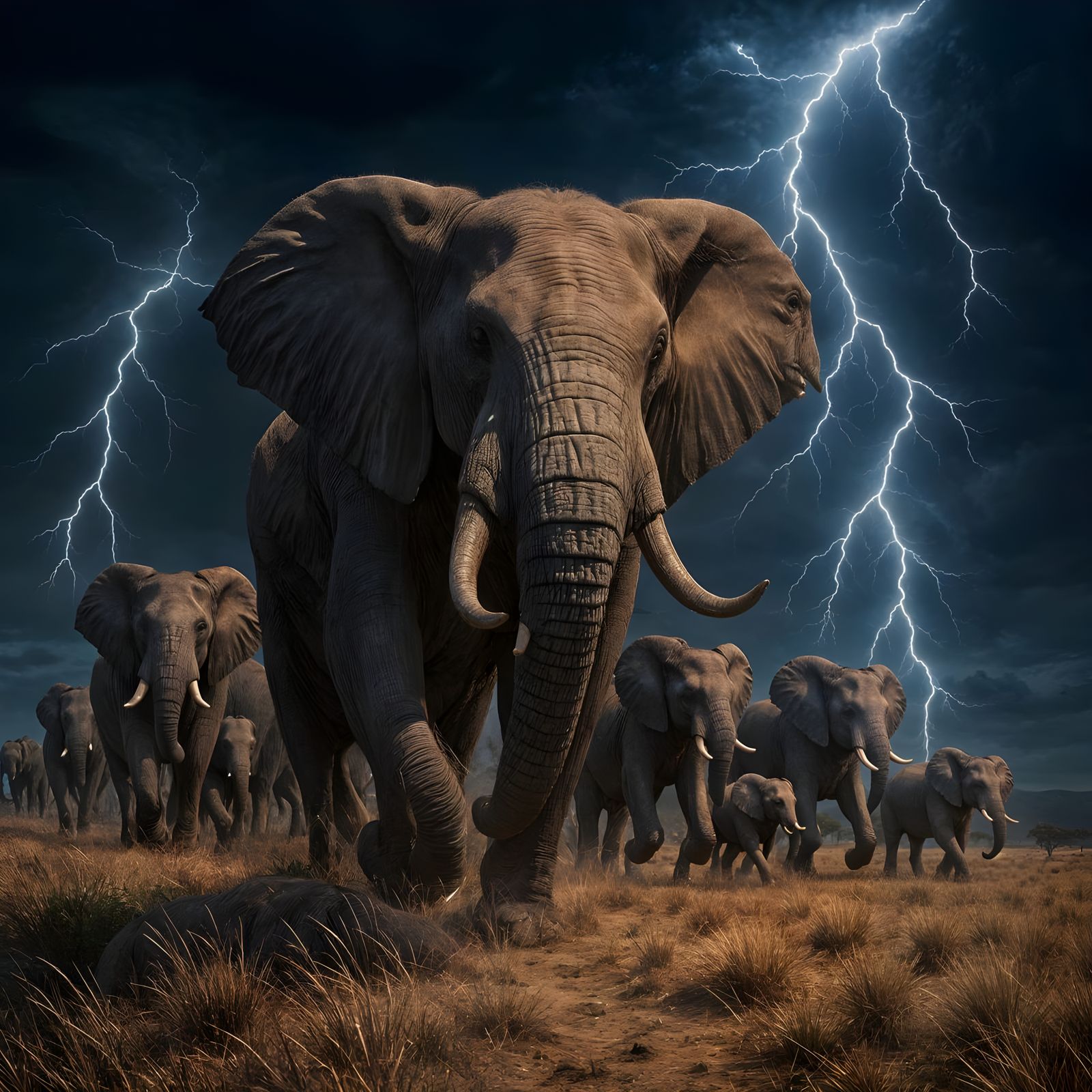 Daily Challenge #998: Masterpiece Monday - A herd of elephan...
