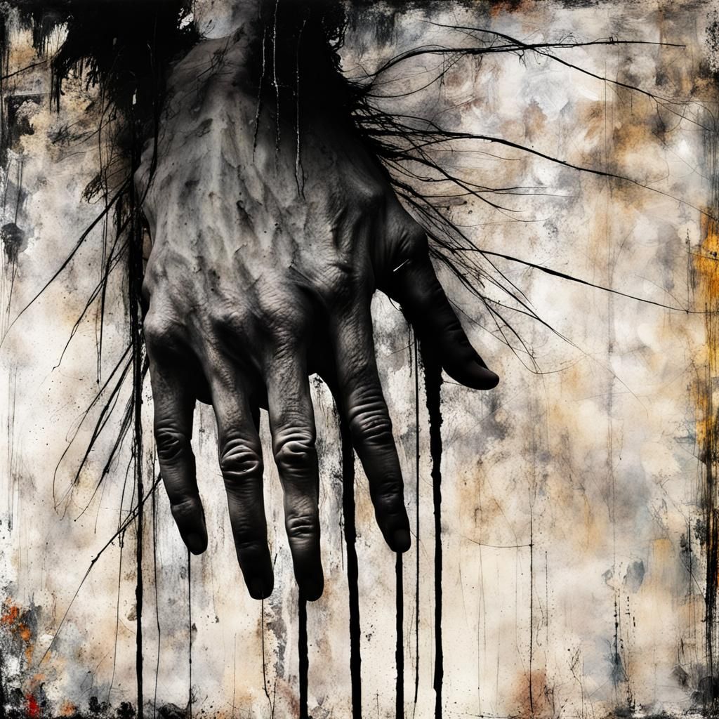 Textural Grunge Painting in HDR