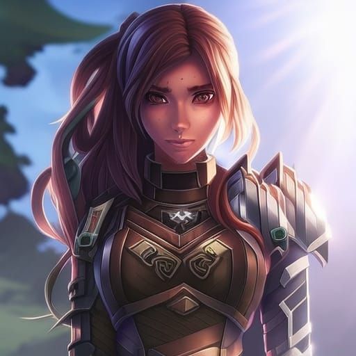 Girl Gamer Absorbed in Minecraft: Hyperrealistic Splash Art