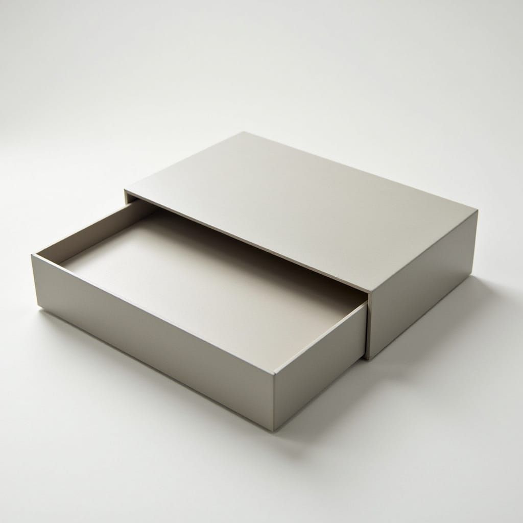 Modern Box Unfolding into Serving Tray: Minimalist Design
