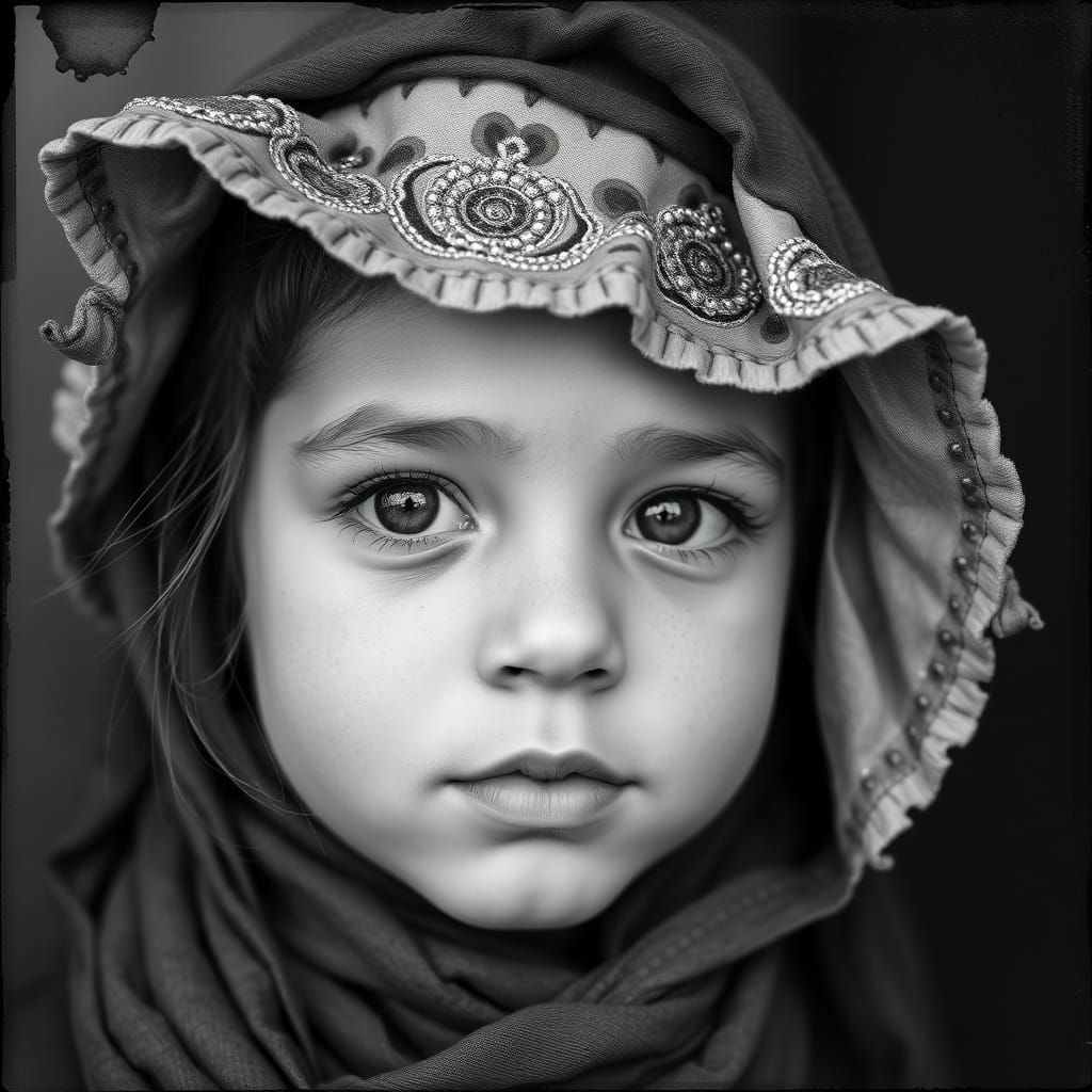 Girl in Fearful Moment