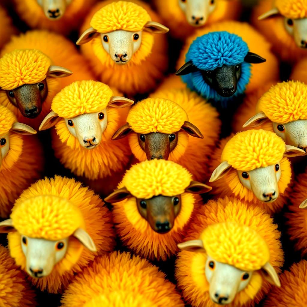 On Fluffy Blue Fleece