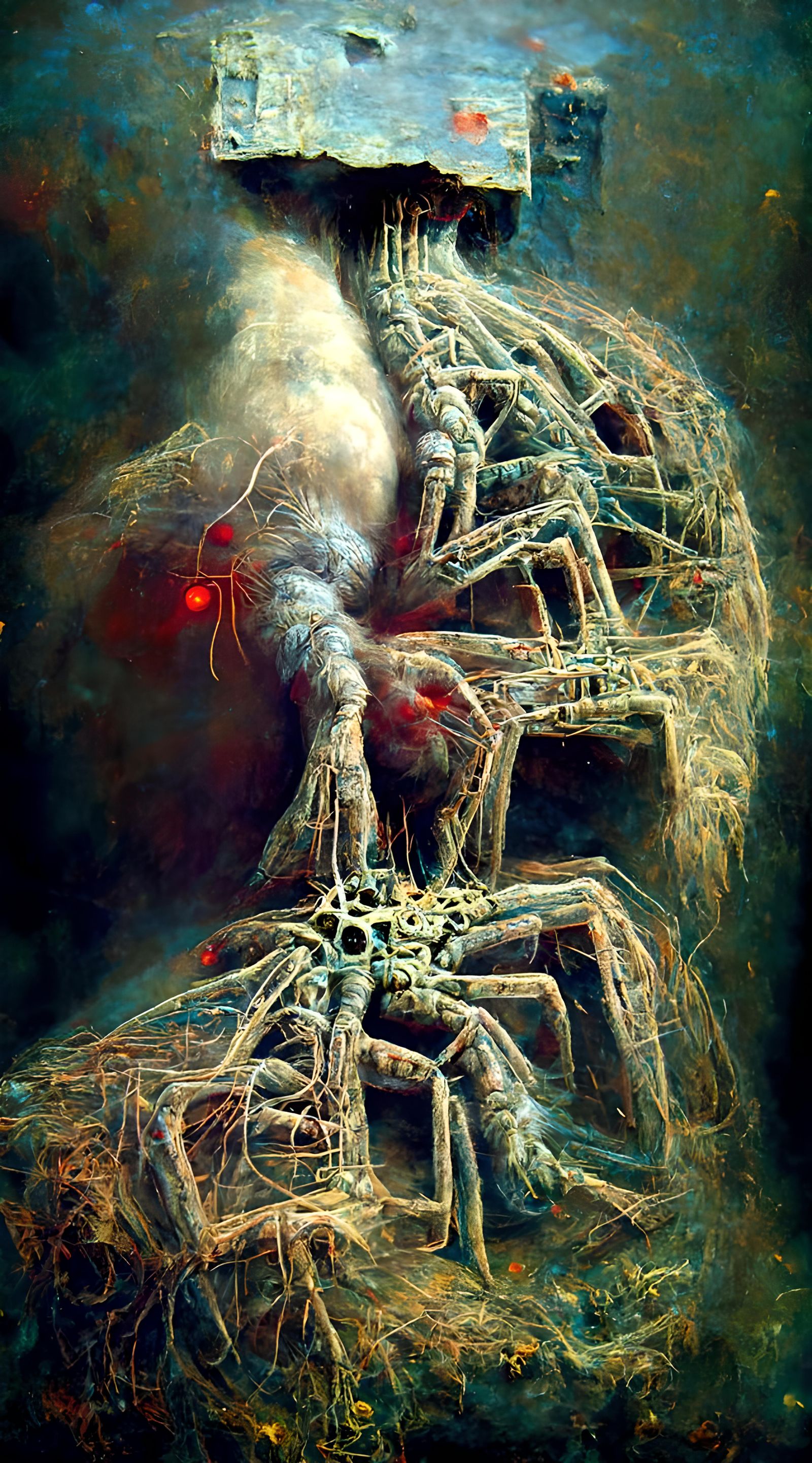 Biomechanical Spiders in Vascular Circuitry