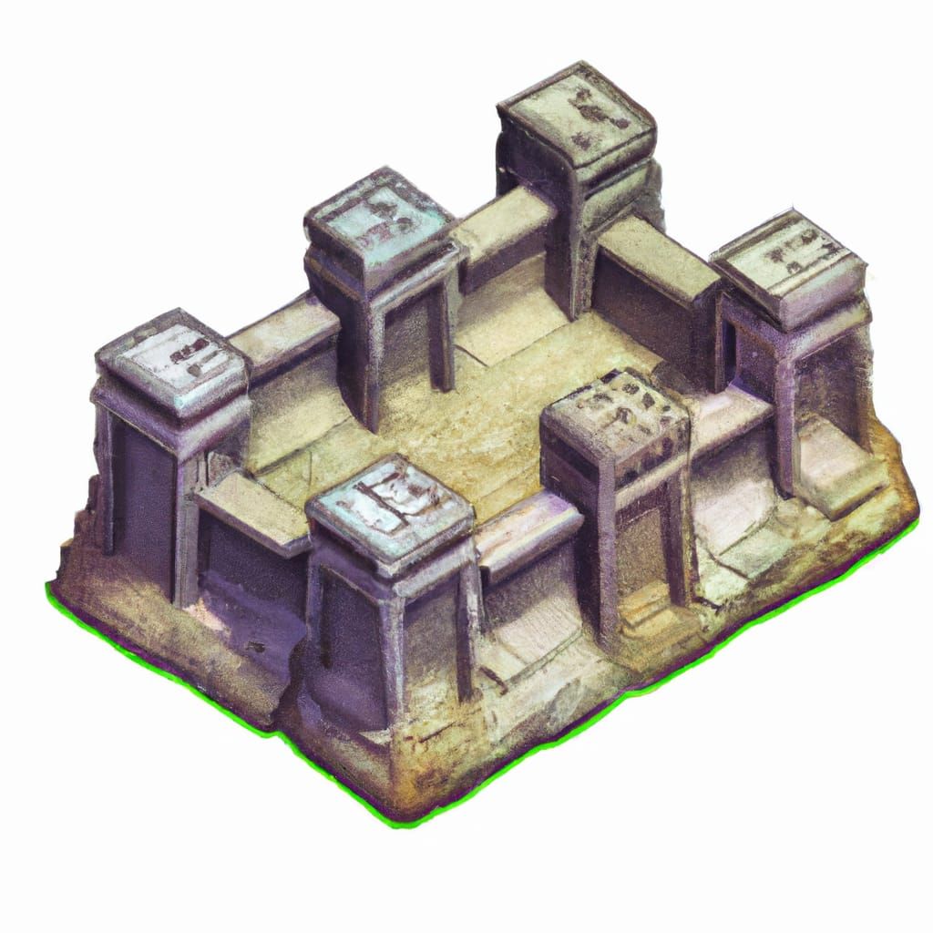 Photorealistic Icon of Early Roman City