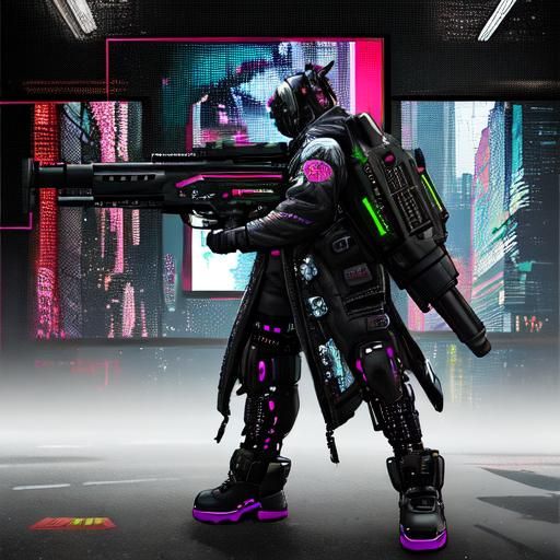 Cyberpunk / SciFi Heavy Trooper