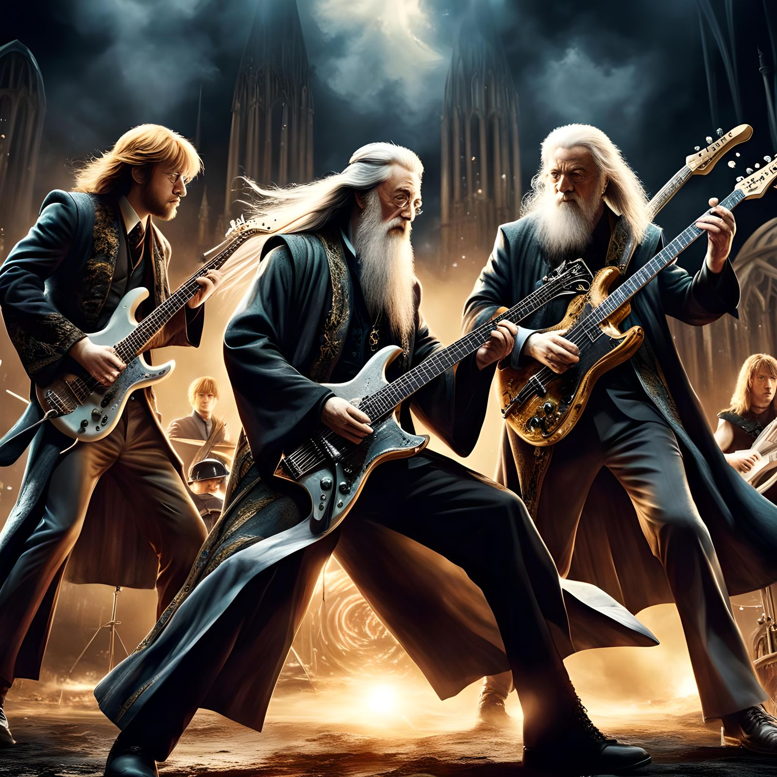 Harry Potter Rock Band: Dumbledore on Guitar
