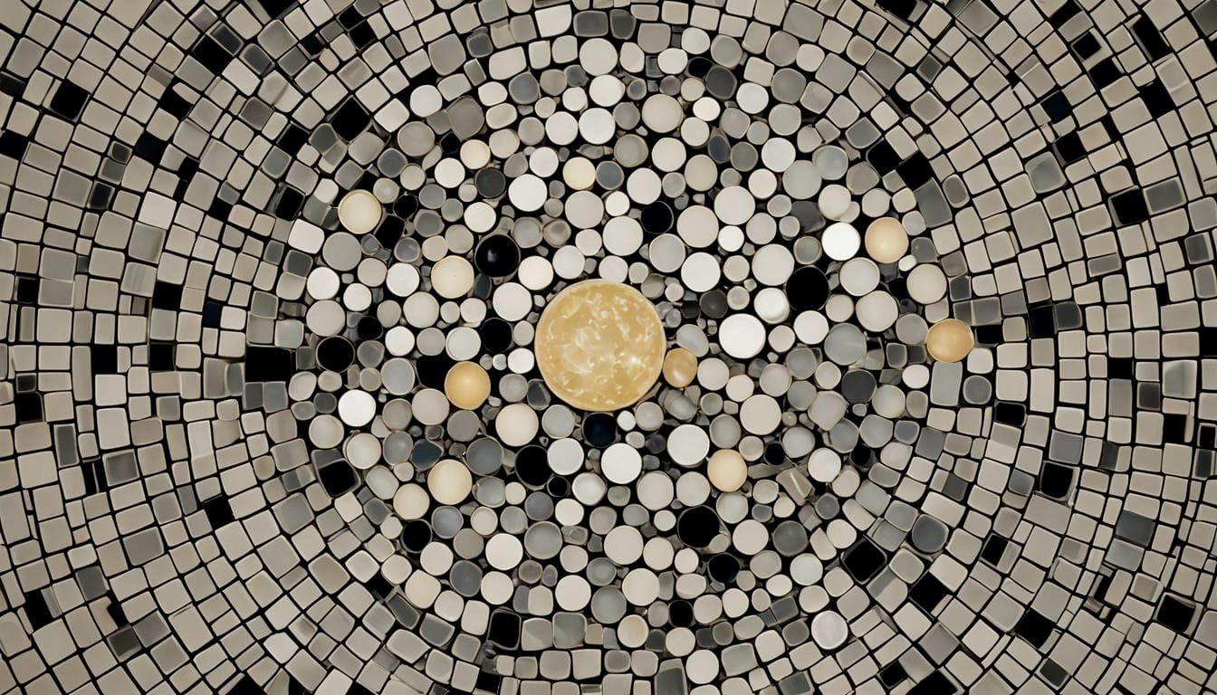Cheese Moon as Scintillating Cosmati Mosaic