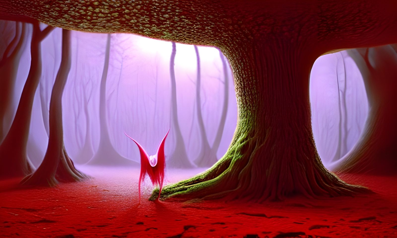 Ominous Forest Nymph Dancing in Fairy Ring