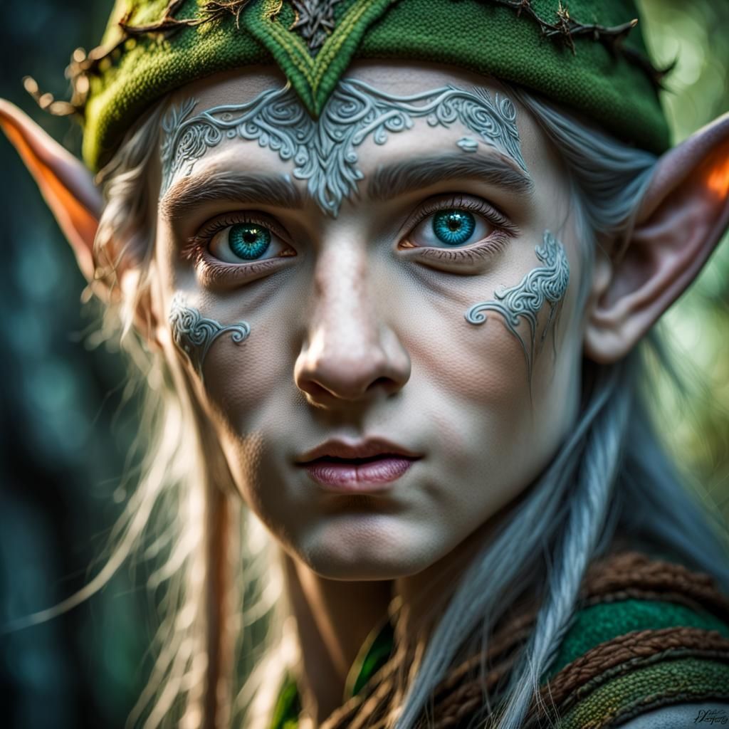 Elven Portraits: Wisdom and Nature's Connection