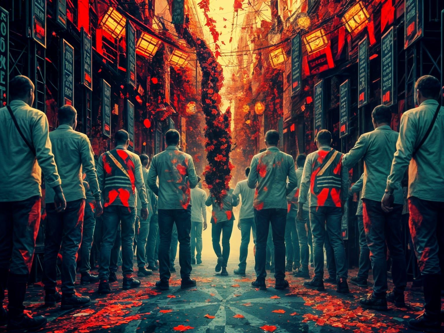 Nightmarish Surrealism: Corrupted Visual Interference