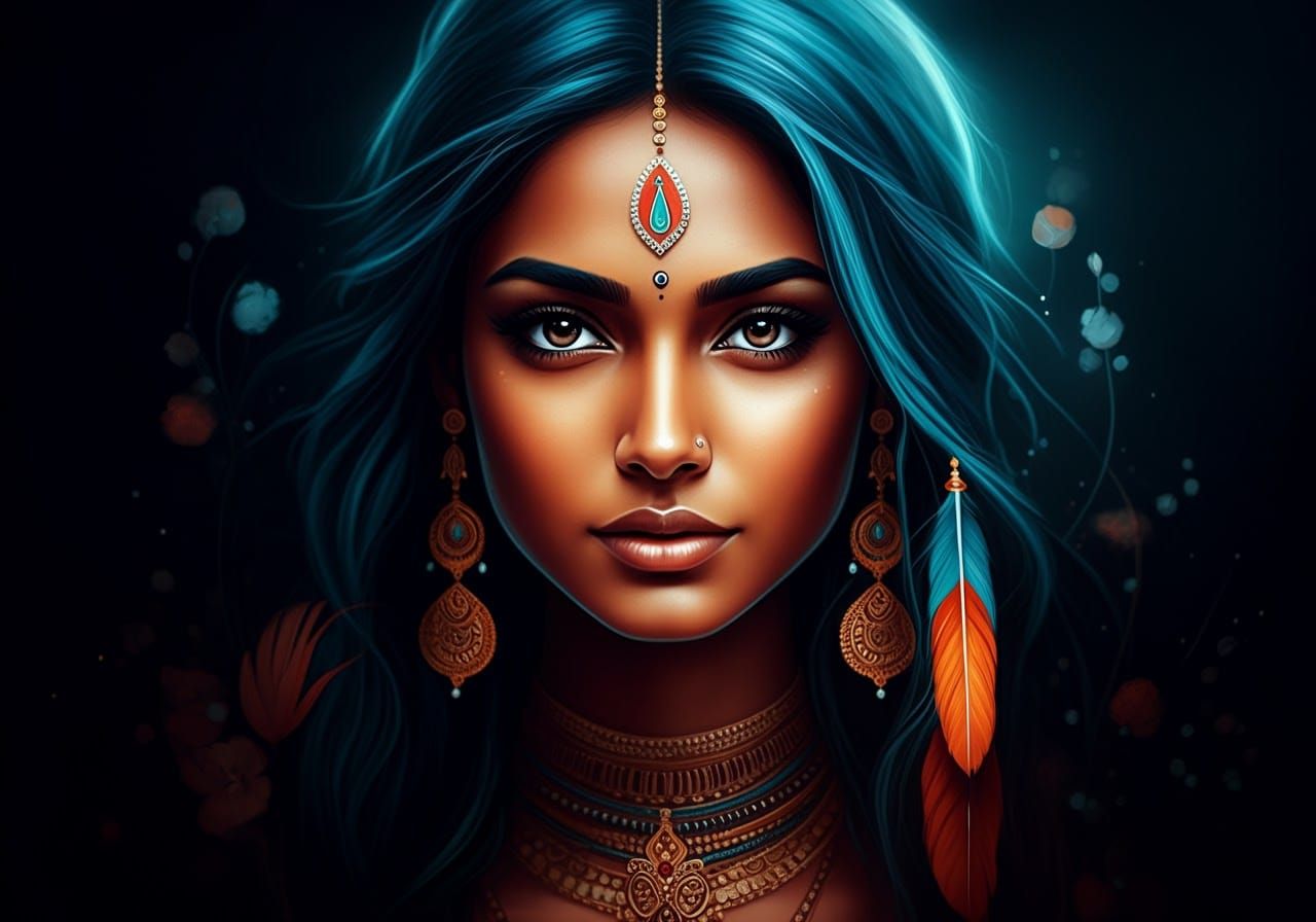 Image: Native American Woman  2