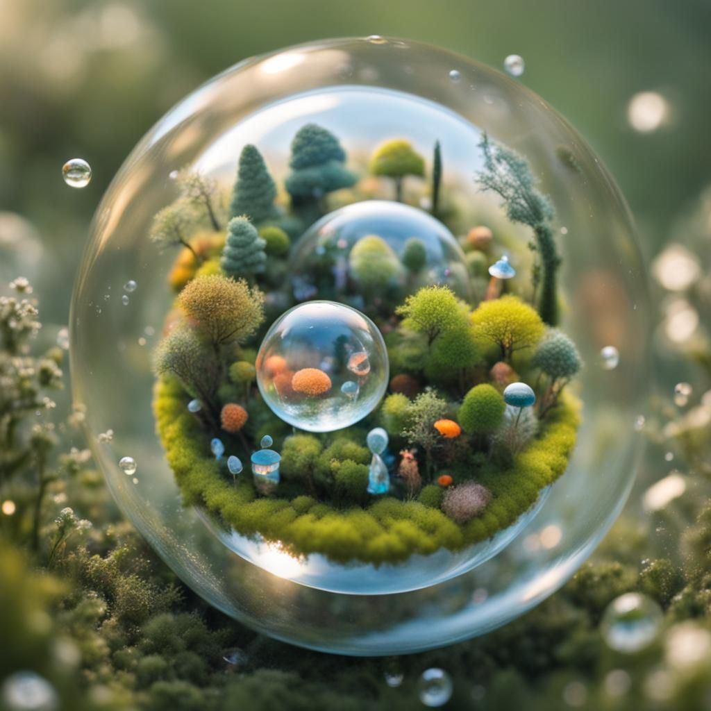 Tiny World Encapsulated in a Bubble