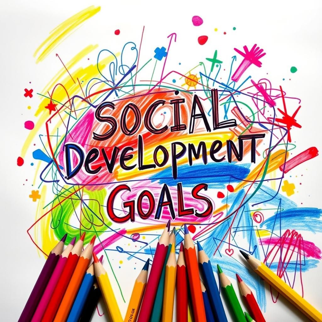 Child's Drawing of Social Development Goals