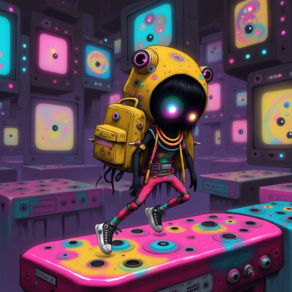 Arcade Spider in Takashi Murakami Style