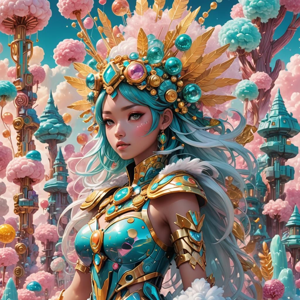 Mecha Girl in Candy Land, Manga-Style Anime