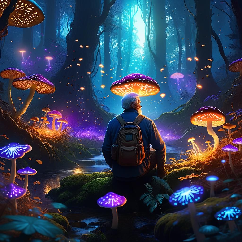 Mystical Forest Portrait in Vibrant Concept Art