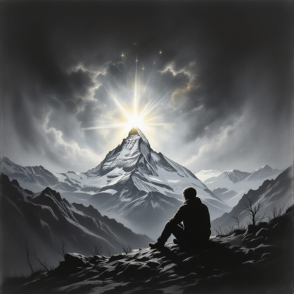 Light the flame of stars, And warm my drifting storm, Let th...