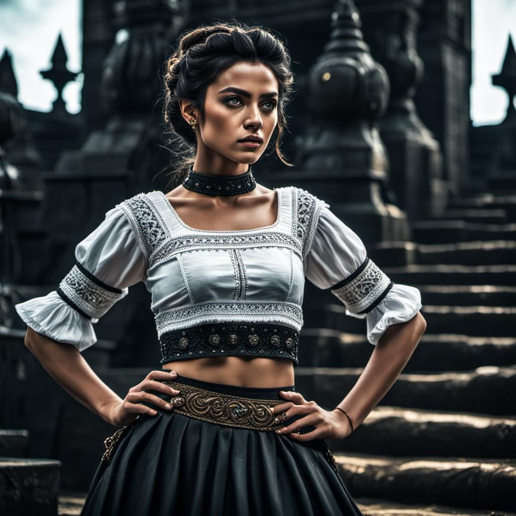 Hyperrealistic Pirate Queen in Cinematic Portrait