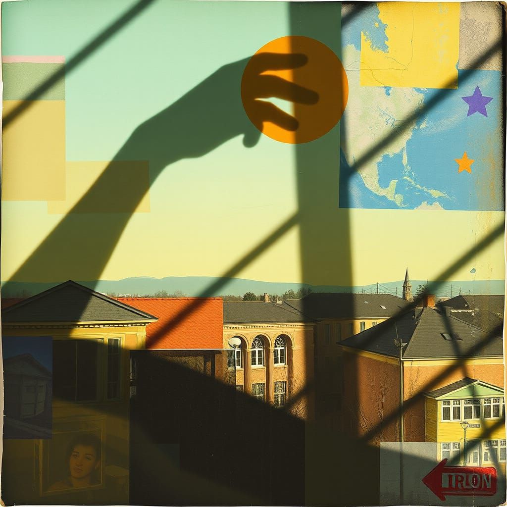 Textile Patterns as Shadow Play Collage