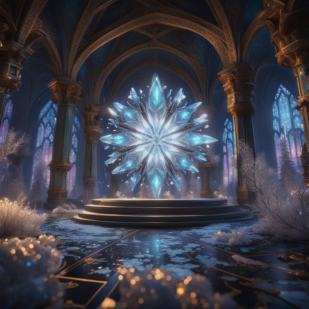 Crystalline Symphony: A Dance of Light and Shadow