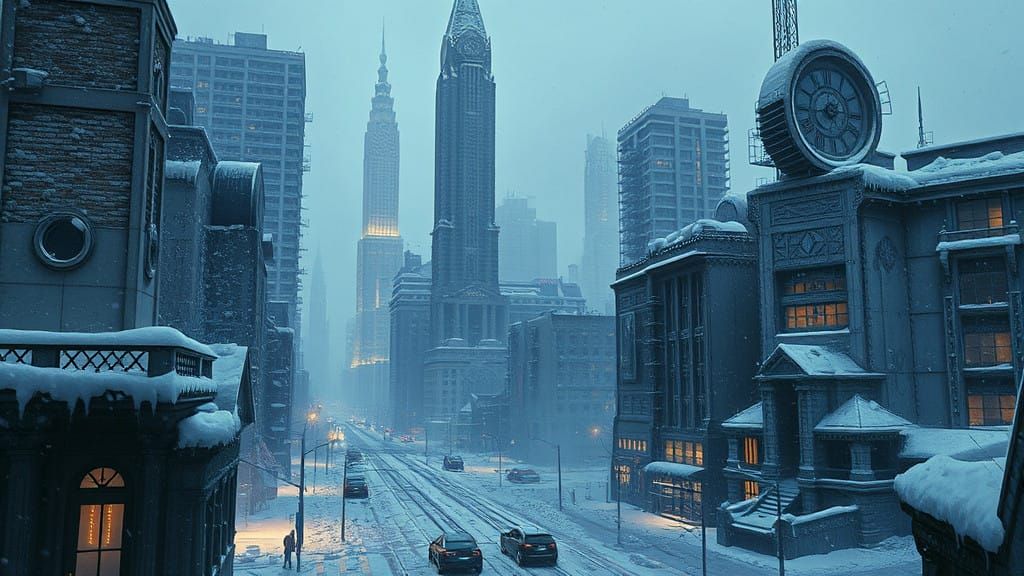 Dark Fantasy Winter Metropolis Unveils Signs of Life