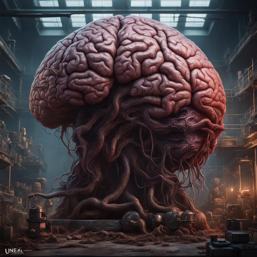 Experimentation on a Massive Brain Monster: Detailed Matte P...