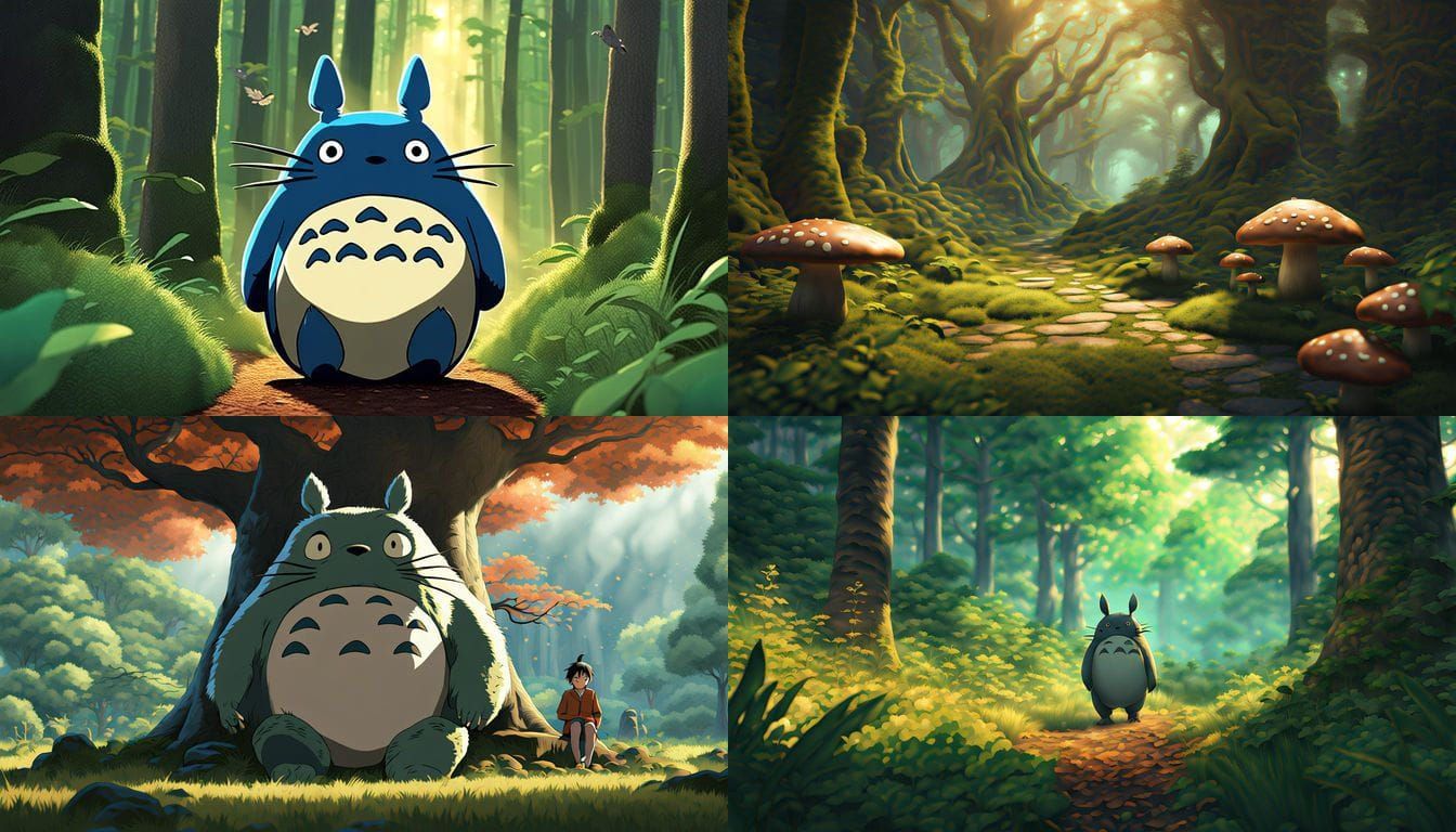 Ghibli-Inspired Totoro Troll in Hyperrealistic 3D CGI