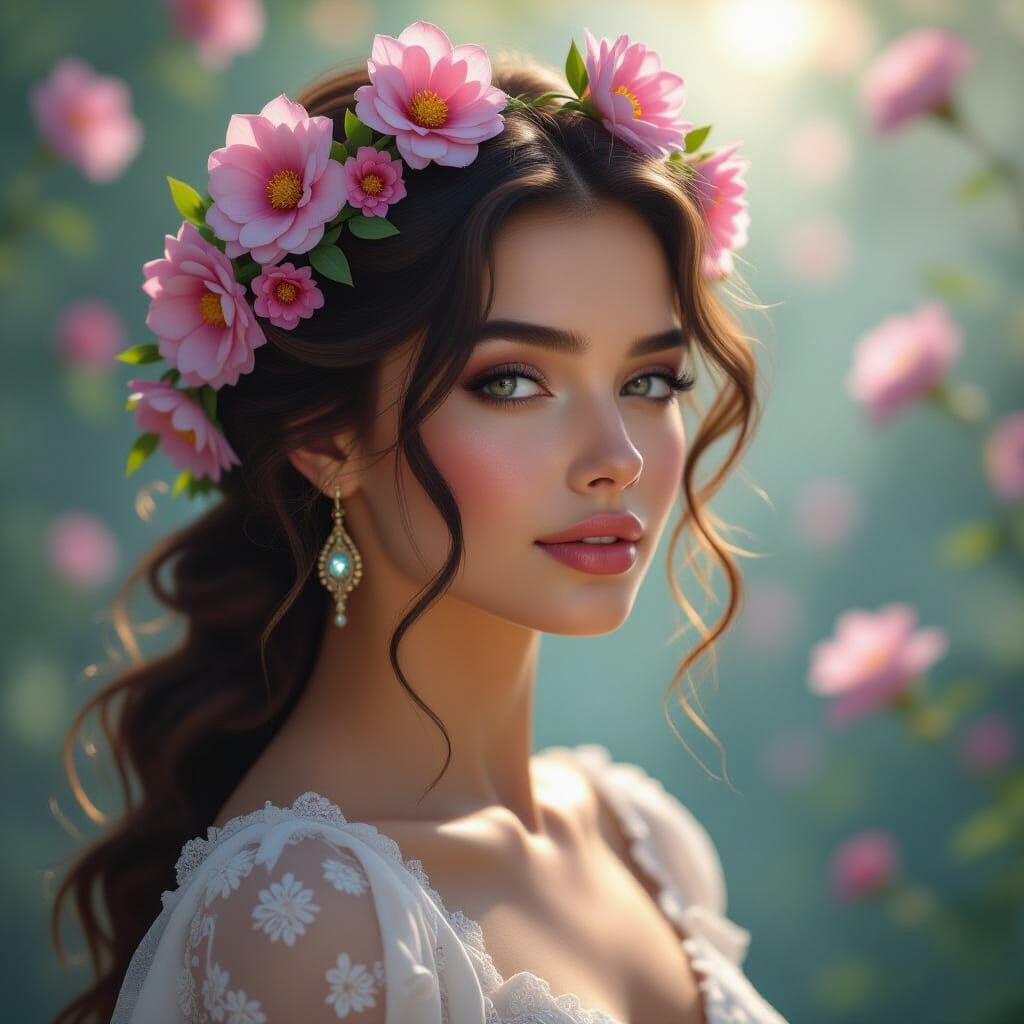 She bloomed where the light found her —
soft yet powerful, d...