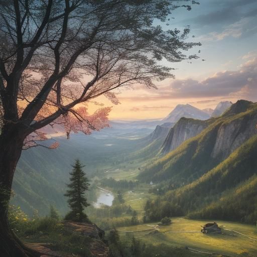 Beautiful Landscape Generated by AI