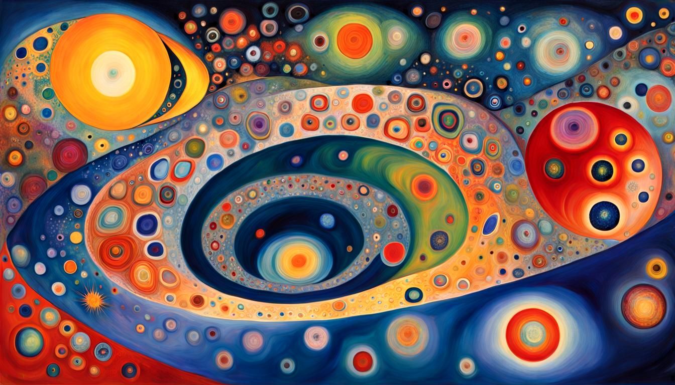 Psychedelic Cosmos: Swirling Astrospheres in Celestial Whirl...