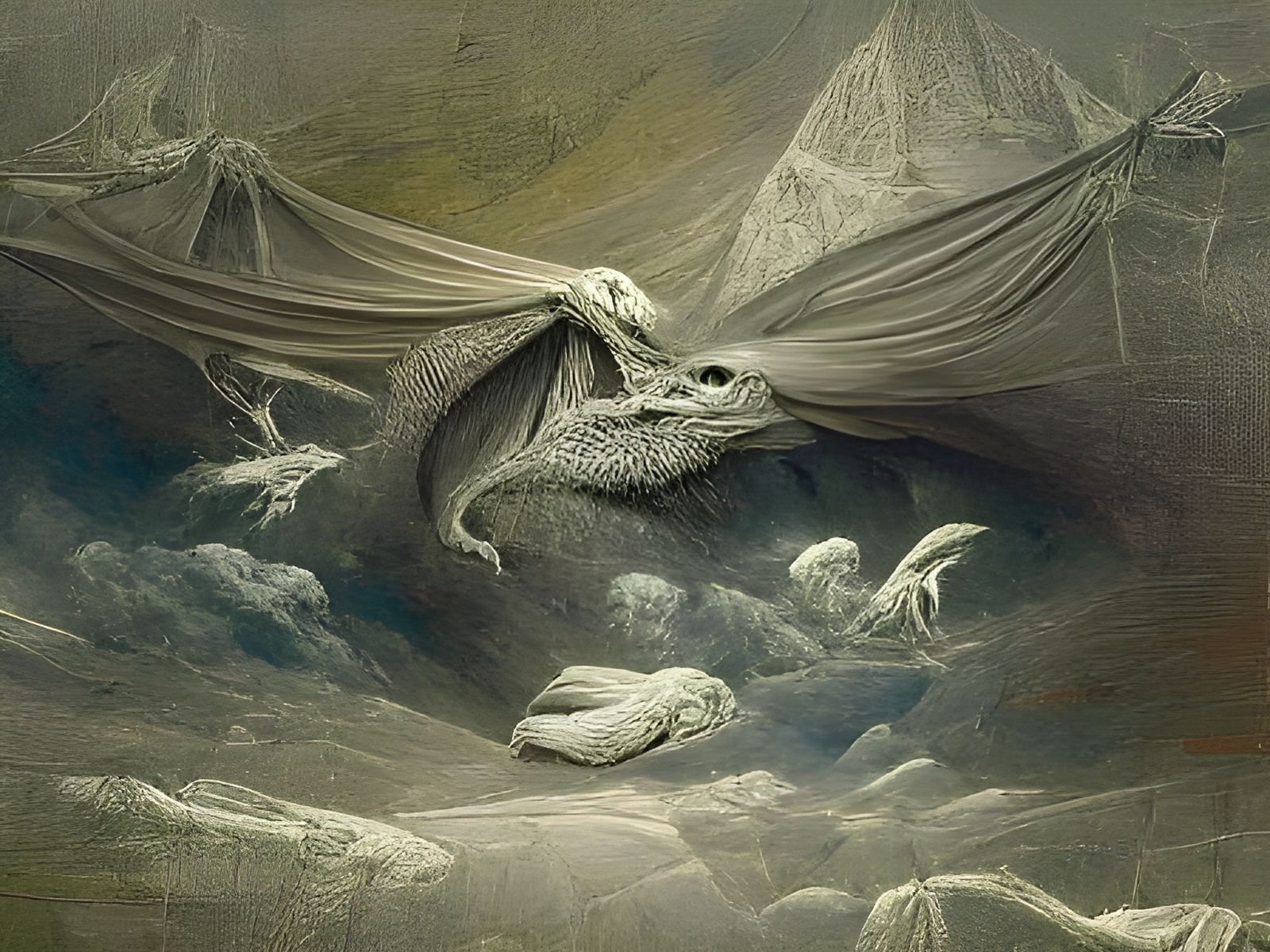 Epic Dragons in the Style of Gustave Doré