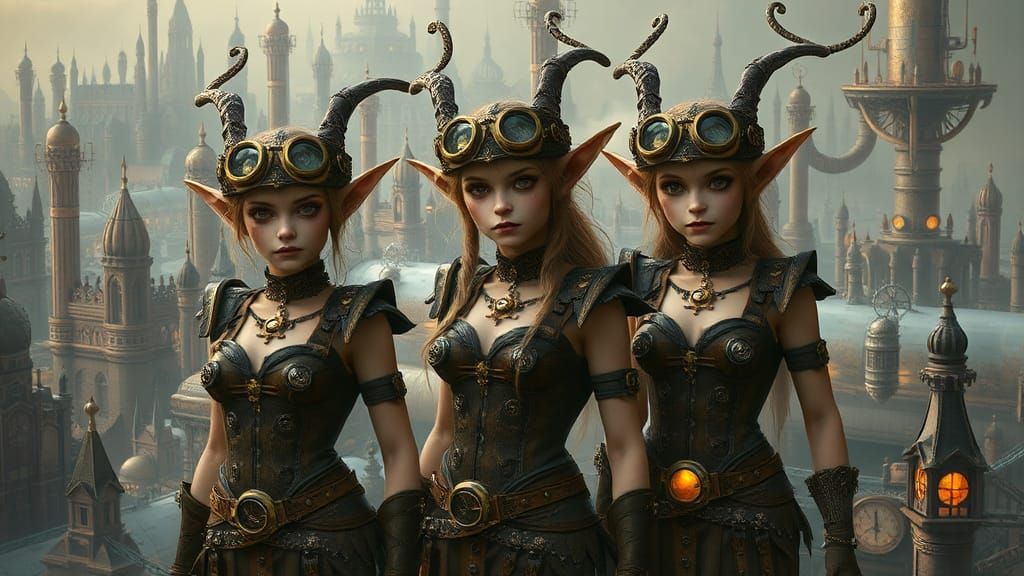 Steampunk Elves in Clockwork City